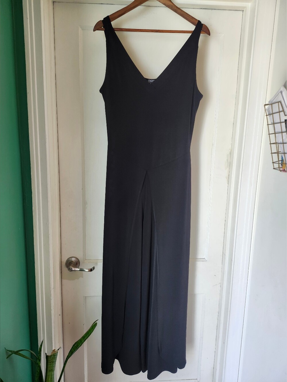Clara Sun Woo Black Wide Leg Flowy Junpsuit Small